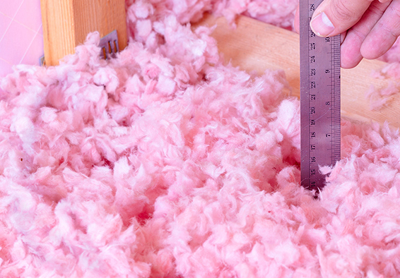 Isolation de toitures en laine soufflée